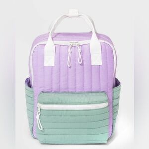 Vibrant Purple and blue cat and Jack kids backpack